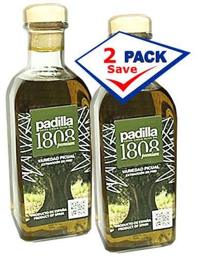 Padilla extra virgin olive oil 1808 premiun from Spain 500ml Pack of 2